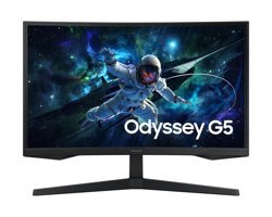 Samsung Odyssey G5 LS27CG552EUXUF 165 Hz 1 ms 27 inç QHD Kavisli Dokunmatik VA VGA HDMI Freesync 2560 x 1440 px LED Oyuncu Monitörü