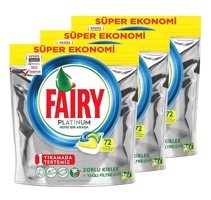 Fairy Platinum Limon Tablet Bulaşık Makinesi Deterjanı 3x72 Adet