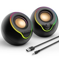 Lenrue RGB USB Kablolu 1+1 Bilgisayar Hoparlörü