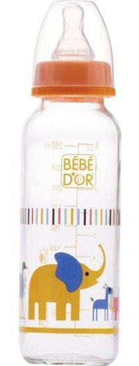 Bebedor 31302 Cam 3+ Ay Desenli Turuncu Biberon 250 ml