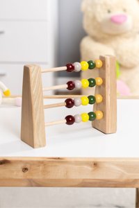 Montessori Ayaklı Raylı Ahşap Abaküs