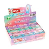 Mikro Soft 2B-24P Orta Boy Çok Renkli Silgi