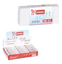 Mikro 2B Orta Boy Beyaz Silgi
