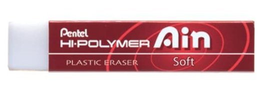 Pentel Ain ZETS07 Büyük Boy Beyaz Silgi