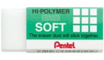 Pentel Soft Orta Boy Beyaz Silgi