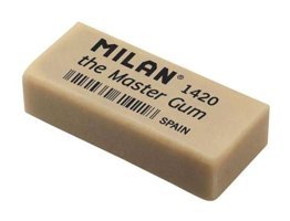 Milan Maste Gum 1420 Orta Boy Krem Resim Silgi