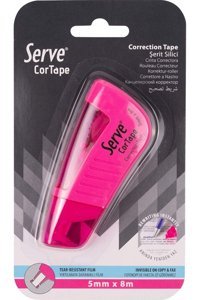 Serve Pembe Tekli Şerit Daksil