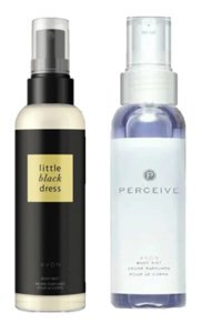 Avon Little Black Dress-Perceive Yasemin-Orkide-Vaniya-Zambak-Zencefil Kadın Vücut Spreyi 2x100 ml