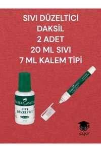Faber Castell Beyaz 2'li Kalem-Sıvı Daksil