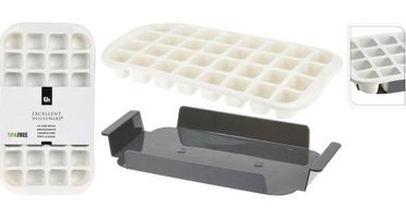 Excellent Houseware Plastik Beyaz Kare Buz Kalıbı