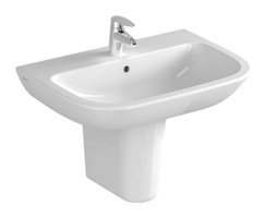 Vitra 5504L003-0001 Klasik Tekli 65 cm Seramik Tezgah Üstü Ayaklı Dikdörtgen Lavabo Beyaz