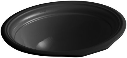 Kohler Devonshire Klasik Tekli 46 cm Seramik Tezgah Altı Oval Lavabo Siyah