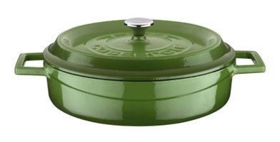 Lava Trendy İndüksiyonlu Döküm 24 cm Karnıyarık Tenceresi Yeşil