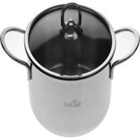 Proline PTE-114 Cam Kapaklı Çelik 14 cm Basık Tencere