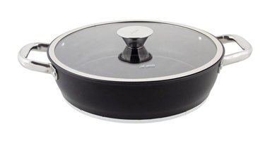 Aryıldız Trendy Induction Prestige İndüksiyonlu Cam Kapaklı Alüminyum 28 cm Karnıyarık Tenceresi