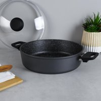 Aryıldız Truecook Cam Kapaklı Granit 28 cm Karnıyarık Tenceresi
