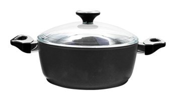 Aryıldız Monaco İndüksiyonlu Cam Kapaklı Çelik 24 cm Derin Tencere