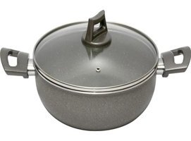 Mehtap Cam Kapaklı Granit 24 cm Karnıyarık Tenceresi