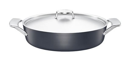 Fiskars Taiten Cam Kapaklı Alüminyum 28 cm Karnıyarık Tenceresi