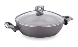 Korkmaz A3935 Nora Cam Kapaklı Seramik 28 cm Karnıyarık Tenceresi
