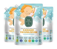 Eyüp Sabri Tuncer Hipoalerjenik Organik Bitkisel 3x1.5 kg Sıvı Bebek Deterjanı