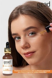 Gead C Vitaminli Canlandırıcı Yaşlanma Karşıtı Kırışıklık Karşıtı Jel Yüz Serumu 30 ml