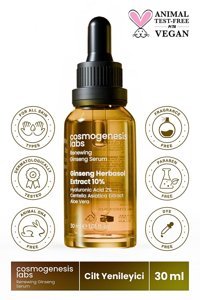Cosmogenesis Labs Vegan Canlandırıcı Kırışıklık Karşıtı Jel Yüz Serumu 30 ml