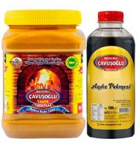 Bozkırlı Çavuşoğlu Çifte Kavrulmuş Glutensiz Kepeksiz Bozkır Tahin 930 gr + Andız Pekmezi