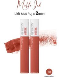Maybelline New York Super Stay Ink No:70 2'li Şeftali Mat Ruj