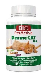Bio Pet Active Multivitamini Bağışıklık Güçlendirici Yetişkin Kedi Vitamini Tablet 150 Adet