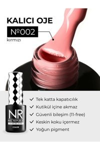 Nail Republic 002 Pembe Şeffaf Kalıcı Oje