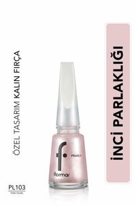 Flormar PL103 Pembe Sedefli Simli Oje