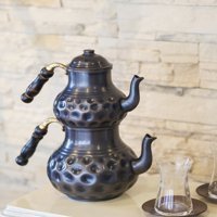 Nusnus No:2 Bakır Çaydanlık Siyah