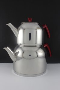 Arzu Çelik Elegant Paslanmaz Mini Paslanmaz Çelik Çaydanlık Gümüş
