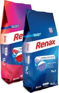 Renax Beyazlar-Renkliler İçin 160 Yıkama Toz Deterjan 2x10 kg