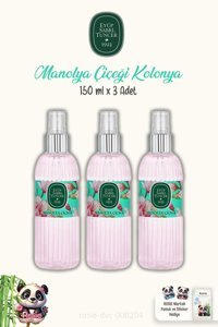 Eyüp Sabri Tuncer Manolya Çiçeği Sprey Plastik Şişe Kolonya 3x150 ml