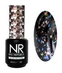 Nail Republic 8 Siyah Simli Kalıcı Simli Oje