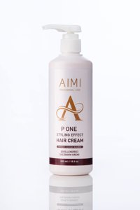 Aimi P One Botanik Ekstre Onarıcı Tuzsuz Boyalı Tüm Saçlar için Kadın Saç Kremi 500 ml