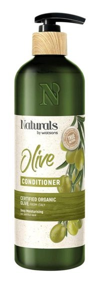 Naturals by Watsons Zeytinli Silikonsuz Sülfatsız Nemlendirici Tuzsuz Boyalı Tüm Saçlar için Kadın Saç Kremi 490 ml