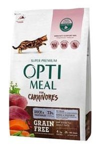 Optimeal For Caryivores Ördekli Sebzeli Tahılsız Yetişkin Kuru Kedi Maması 4 kg