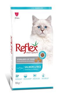 Reflex Sterilsed Pirinçli Somonlu Kısırlaştırılmış Tahıllı Yetişkin Kuru Kedi Maması 10 kg