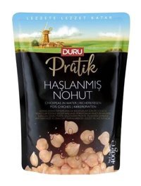 Duru Bakliyat Haşlanmış Nohut 12x400 gr