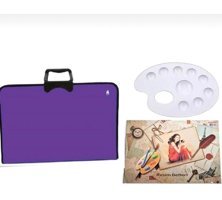 Marla Pro Art Fermuarlı Mor Plastik Resim Çantası 37x54 cm