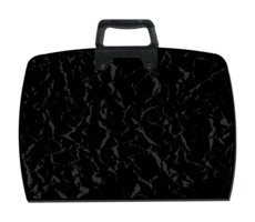 Abka 001 Fermuarlı Siyah Plastik Resim Çantası 55x75 cm