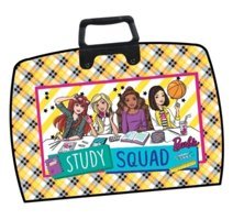 Abka Barbie Desenli Turuncu Plastik Resim Çantası 38x55 cm