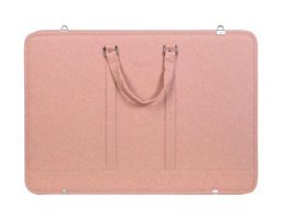 Hobi Market Art Fermuarlı Pembe Deri Resim Çantası 40x55 cm