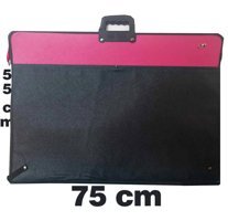 Kitapmitap Lüks Fermuarlı Siyah Plastik Resim Çantası 55x75 cm