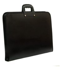 Südor Fermuarlı Turuncu Plastik Resim Çantası 35x50 cm