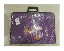 Polo Pldos23902 Desenli Fermuarlı Mor Plastik Resim Çantası 35x50 cm