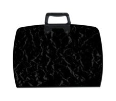 Abka Fermuarlı Beyaz Plastik Resim Çantası 28x28 cm